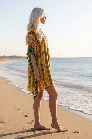 Caftan Colombian Dreams - Jaune