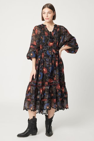 Robe longue Parisian Chic - Multicolore