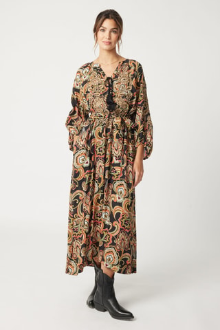 Robe longue Parisian Chic - Multicolore