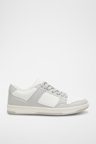Baskets - Gris foncé et blanc