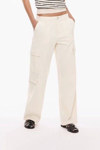 Pantaloni cargo - Ecrù
