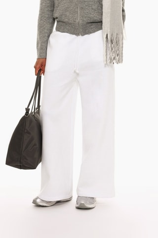 Pantaloni wide legs - bianco