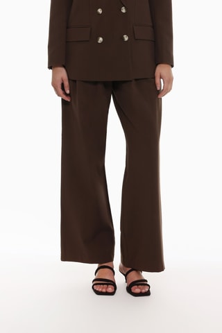 Pantalón wide leg - Marrón