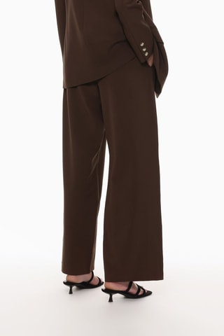 Pantalón wide leg - Marrón
