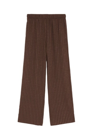 Pantalon large - Marron