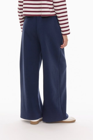 Pantalon wide legs - Bleu marine