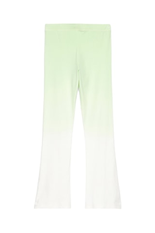 Pantalon flare dip and dye - Blanc et vert clair