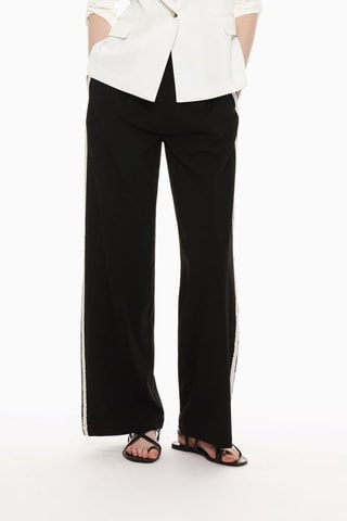Pantalón recto - Negro