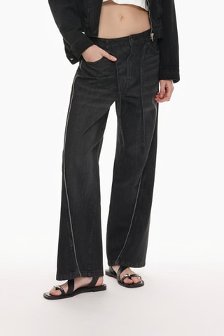 Pantalón wide leg - Negro