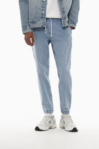 Jeans sportivi - Celeste