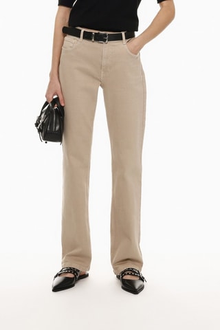 Jeans straight - Beige