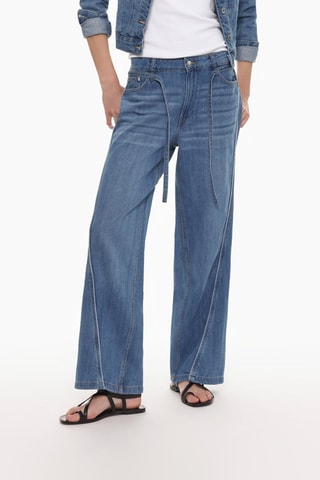 Jeans wide legs - Blu