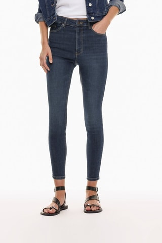 Jeans a vita alta - Navy