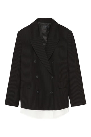 Veste trompe-l’œil - Noir