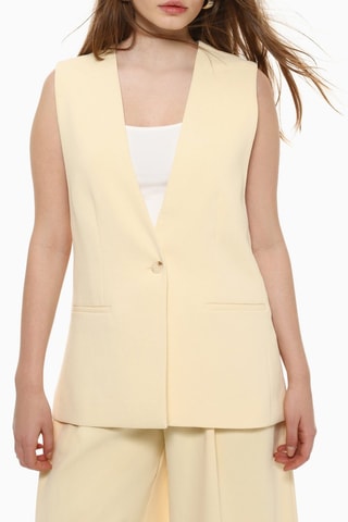Veste sans manches - Ivoire