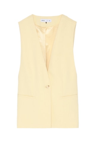 Veste sans manches - Ivoire