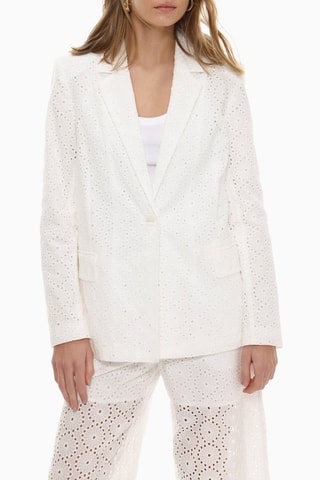 Veste en broderie anglaise - Blanc