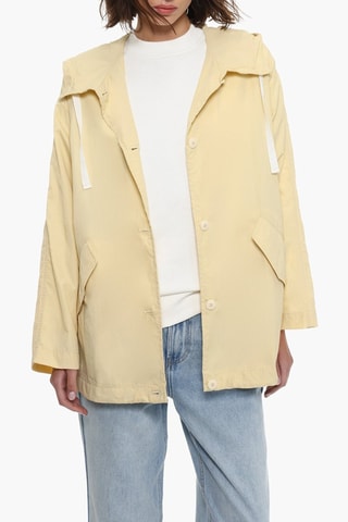Coupe-vent à capuche - Jaune