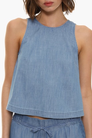 Top in jeans - Blu