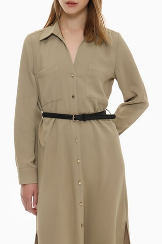 Abito a camicia - Kaki