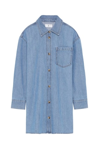 Abito a camicia in jeans - Blu