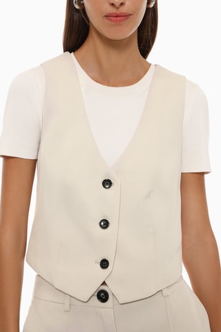 Gilet da completo - Ecrù