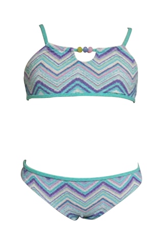 Maillot 2 pièces - Turquoise et violet