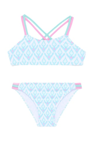 Maillot 2 pièces - Ciel et blanc