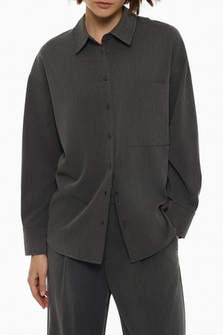 Chemisier oversize - Gris foncé
