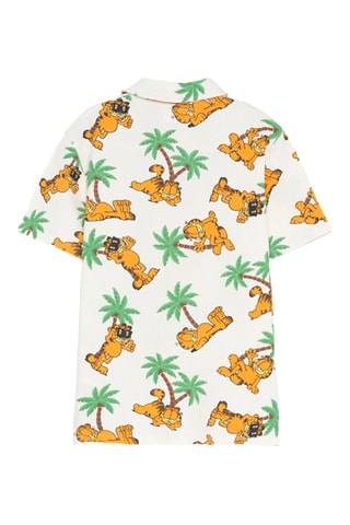 Chemise Garfield - Blanc et orange
