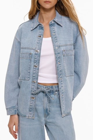 Surchemise en jean - Bleu clair