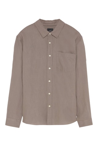 Camicia in lino - Taupe