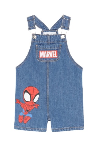 Salopette en jean Spider-Man Avengers Marvel - Bleu