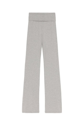 Legging taille haute - Gris clair chiné