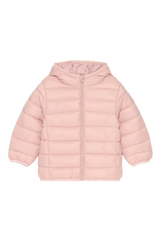 Doudoune à capuche - Rose poudré