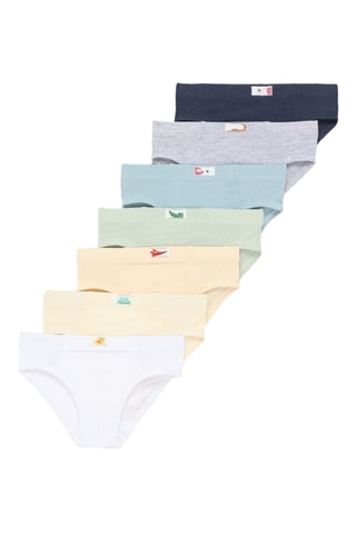 7 culottes - Blanc et jaune