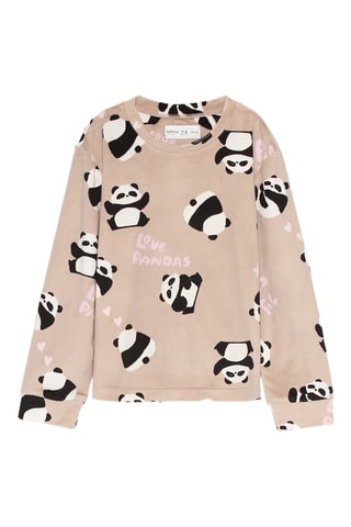 Pyjama en velours - Beige