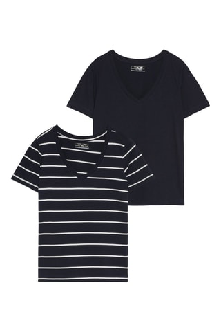 2 camisetas - Negro