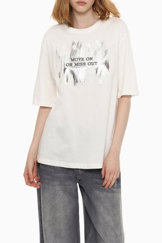 T-shirt - Bianco e antracite