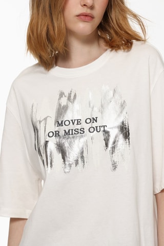 T-shirt - Bianco e antracite