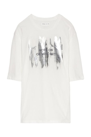 T-shirt - Bianco e antracite