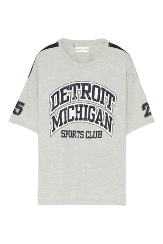 T-shirt oversize - Grigio melange