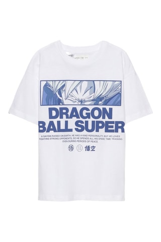 T-shirt Dragon Ball Super - Blanc et bleu cobalt