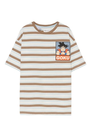 T-shirt Son goku Dragon Ball - Marron clair