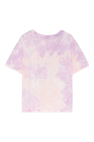 T-shirt tie and dye Ramones - Viola chiaro ed ecrù