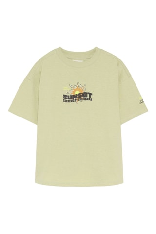 T-shirt - Verde chiaro e nero