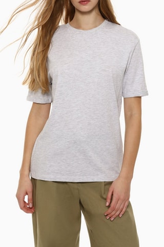T-shirt oversize - Grigio melange