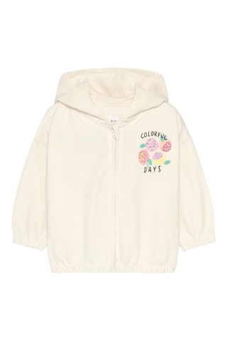Sweat à capuche - Ecru