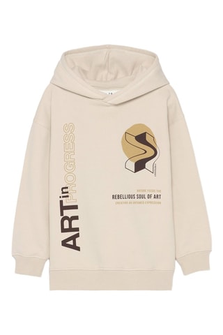 Sweat à capuche - Beige