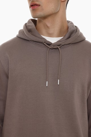 Felpa con cappuccio - Marrone